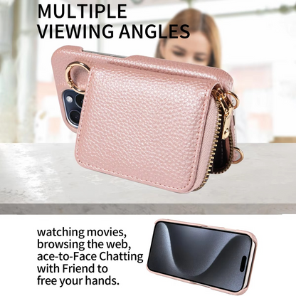 Durable Leather iPhone Case with Magnetic Shield Protection
