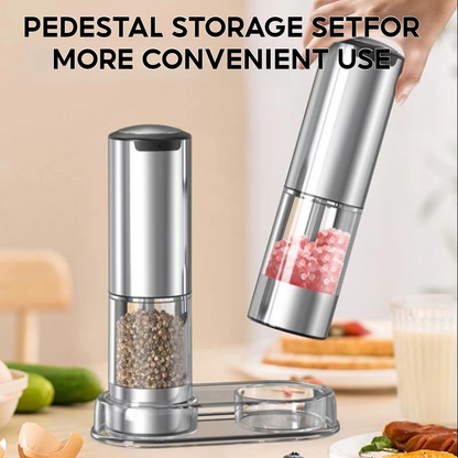 Automatic Salt Pepper Mill Set with LED Lighting