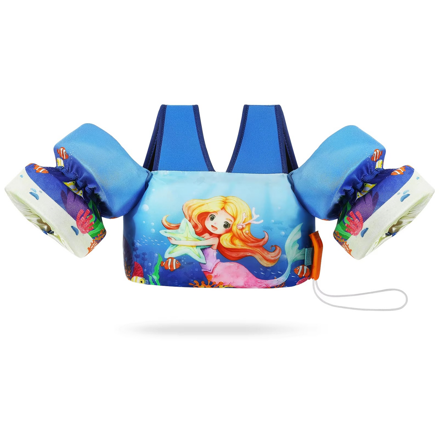 Childrens Swim Vest with Floaties and Safety Whistle