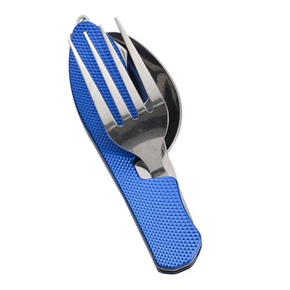 Portable Travel Cutlery Set with Bottle Opener