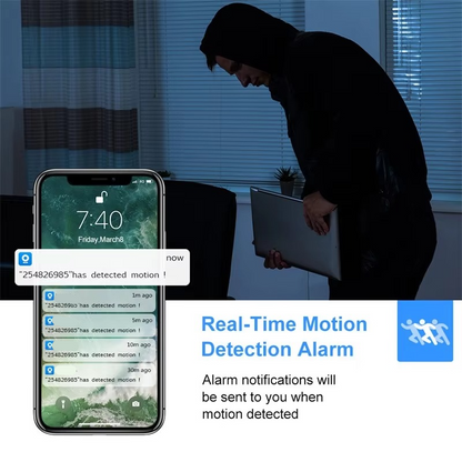HD WiFi Home Security Camera with Night Vision and Audio