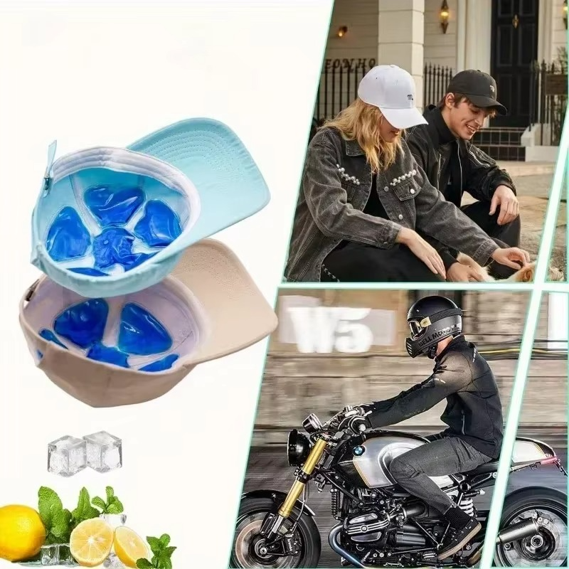 Flexible Cold Gel Ice Pack for Sports Helmets and Caps