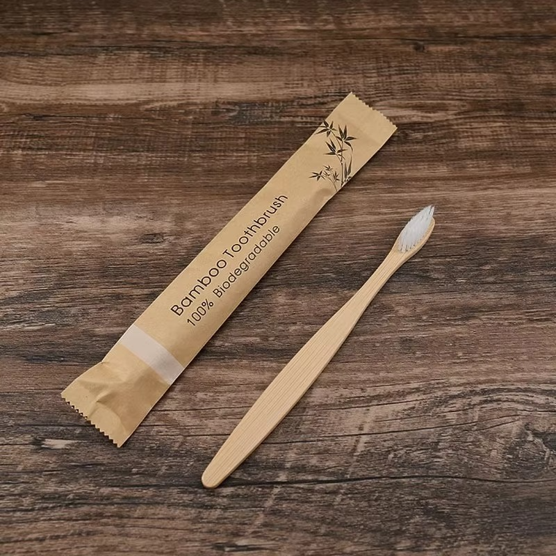 Natural Bamboo Toothbrushes 10 Pack Soft Bristle