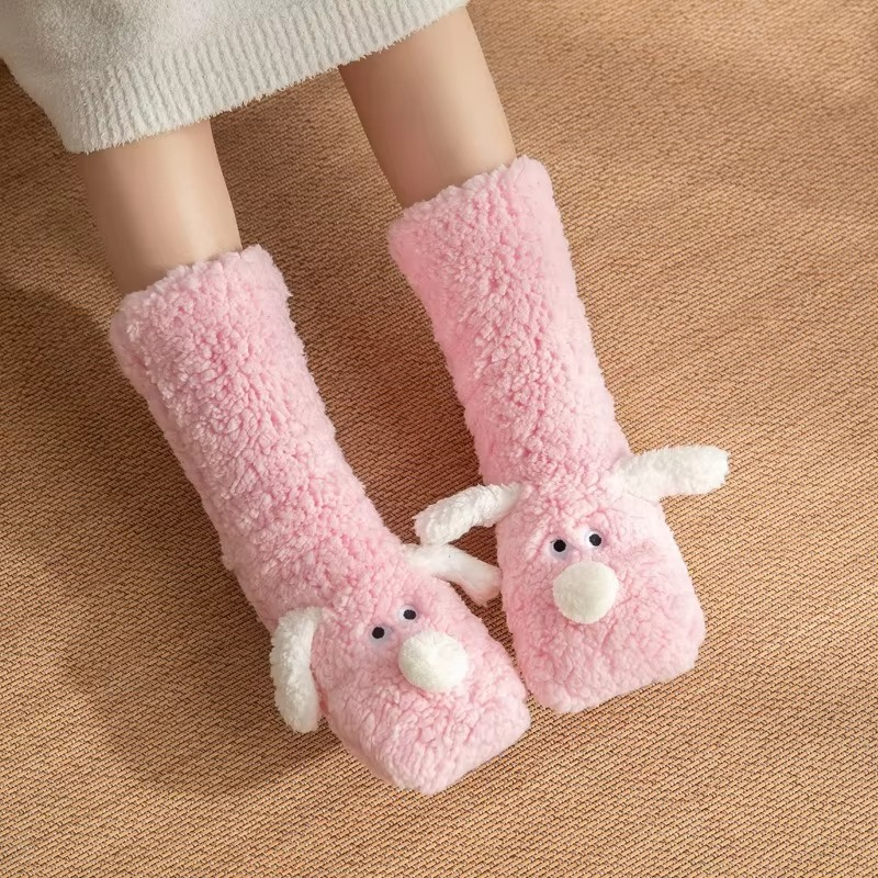 Soft Plush Coral Fleece Warm Women's Socks