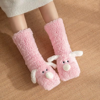 Soft Plush Coral Fleece Warm Women's Socks