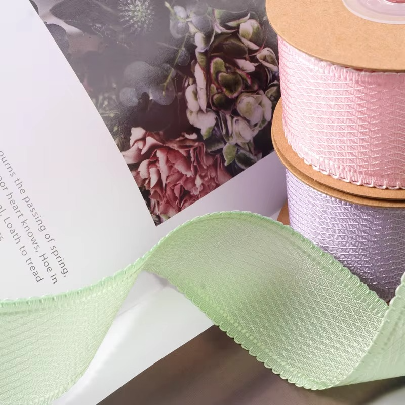 Curly Edge Satin Ribbon for Hair and Crafts