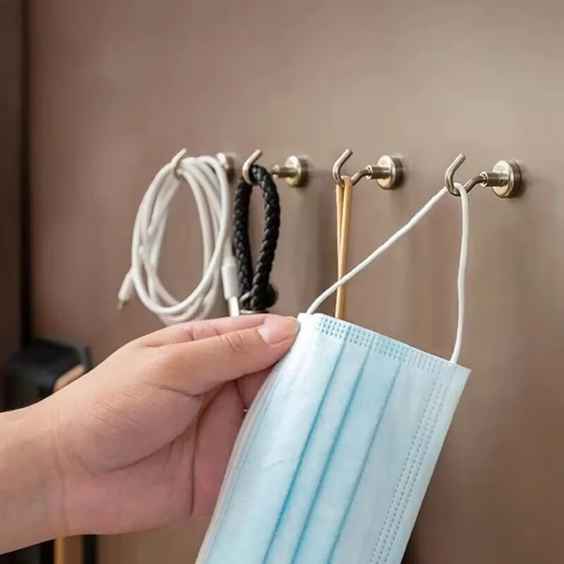 Heavy Duty 10 Pack Magnetic Hooks Set