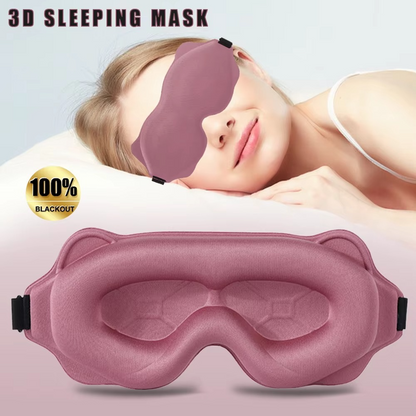Contoured Blackout Sleep Mask for Better Rest