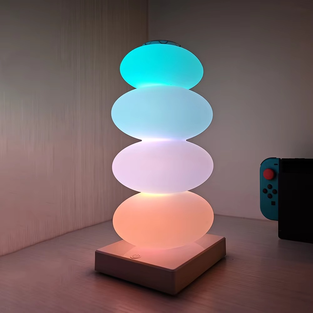 Slim RGB Nightstand Lamp with Touch Sensor