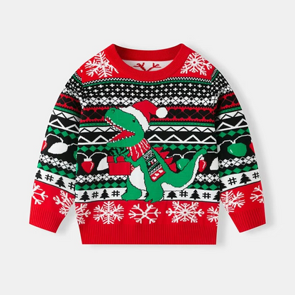 Cozy Childrens Xmas Jumper Soft Knit Winter Sweater