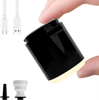Compact Travel Air Pump with LED Light for Camping