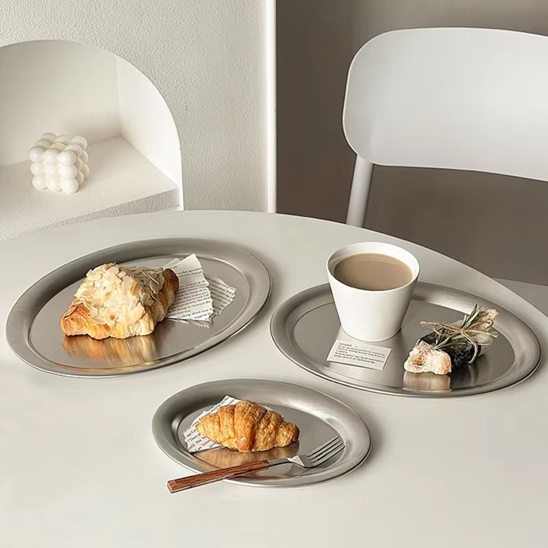 High Quality Metal Oval Serving Plates