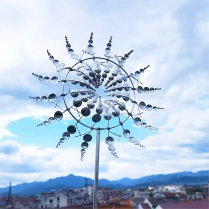 Outdoor Solar Powered Garden Wind Decor Sculpture