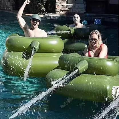 Fun Pool Float with Built-in Water Blaster