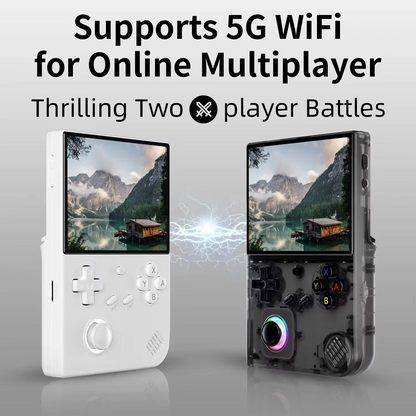 Portable Retro Gaming Console with 4-Inch Screen and WiFi