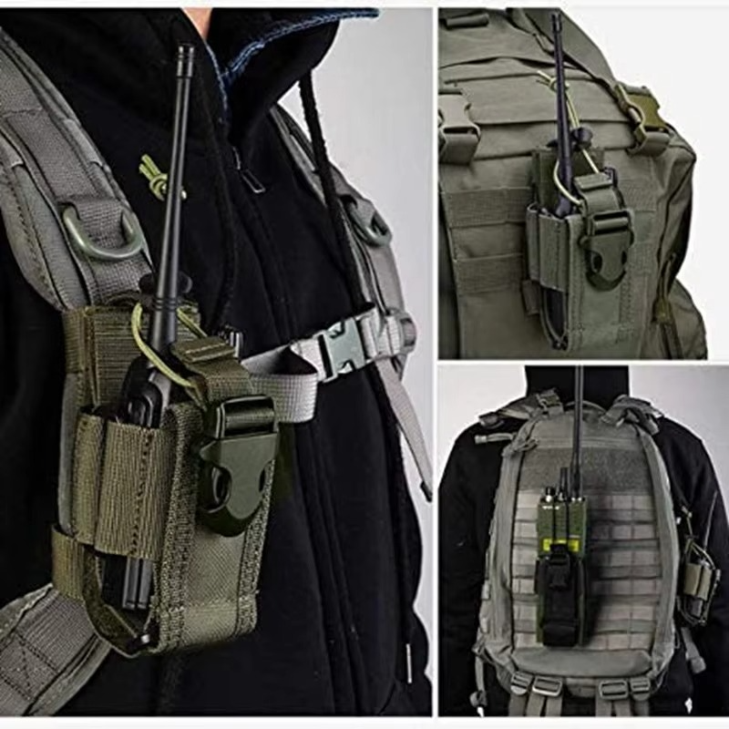 Durable MOLLE Radio Pouch Walkie Talkie Waist Bag