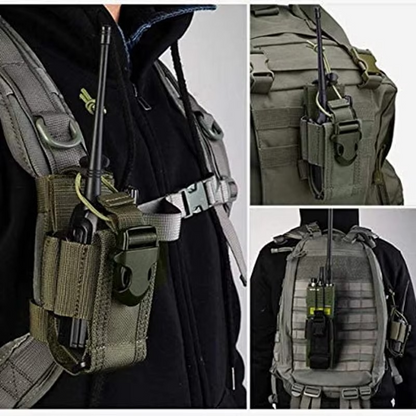 Durable MOLLE Radio Pouch Walkie Talkie Waist Bag