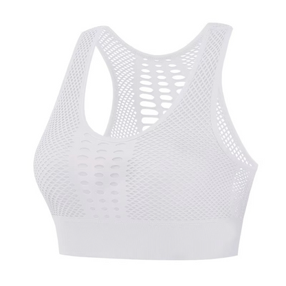 Moisture Wicking Fitness Tank Top with Built-In Bra