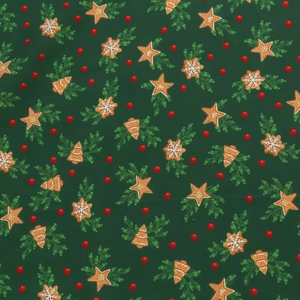 Festive Winter Bird Printed Quilting Fabric