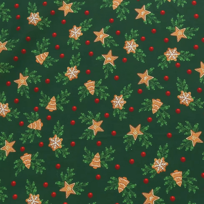 Festive Winter Bird Printed Quilting Fabric