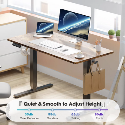Space Saving Motorized Stand Up Desk 63x24