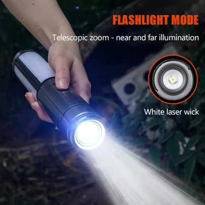 Portable Collapsible LED Camp Light & Flashlight with Clip