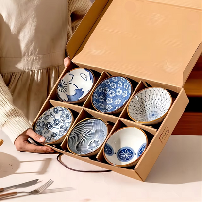 Delicate Porcelain Bowl Set for Food and Dessert