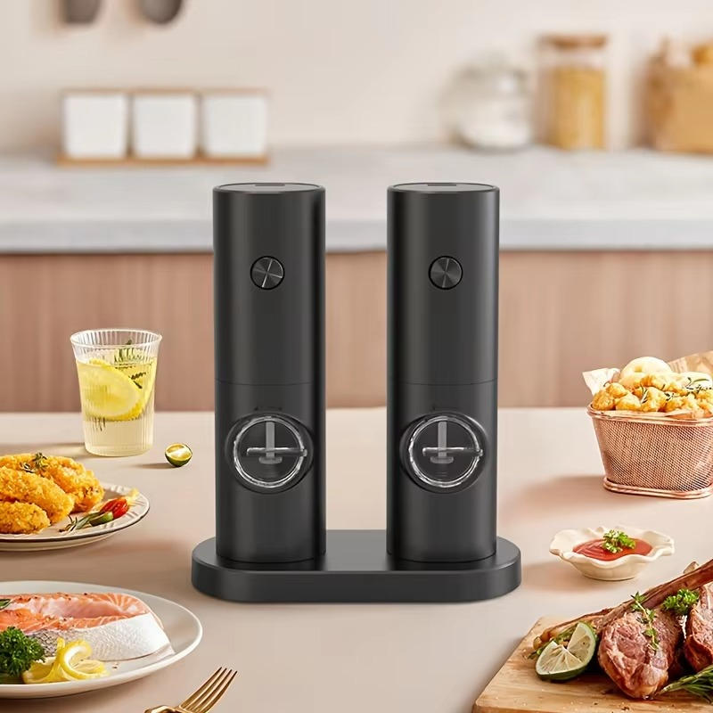 Automatic Salt and Pepper Mill with LED Lighting