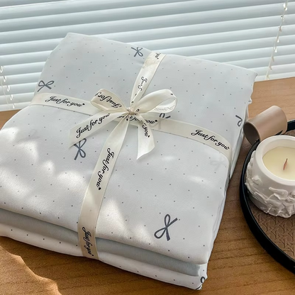 Pretty Patterned Cotton Bed Set with Duvet Cover