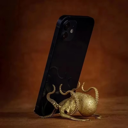 Practical Metal Octopus Desk Holder & Phone Stand