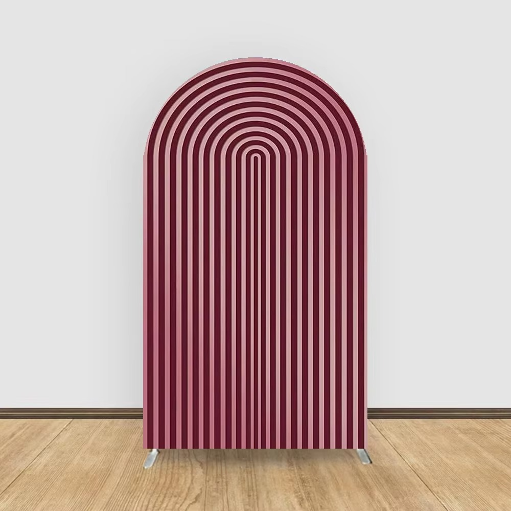 Colorful Stripe Photo Booth Backdrop Curtain