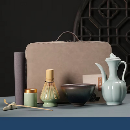 Deluxe Green Tea Starter Kit with Bamboo Accessories