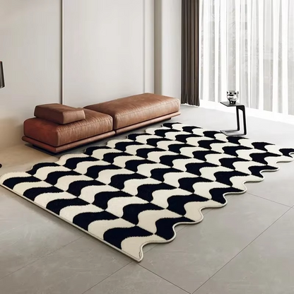 Unique Abstract Modern Area Rug for Home Decor