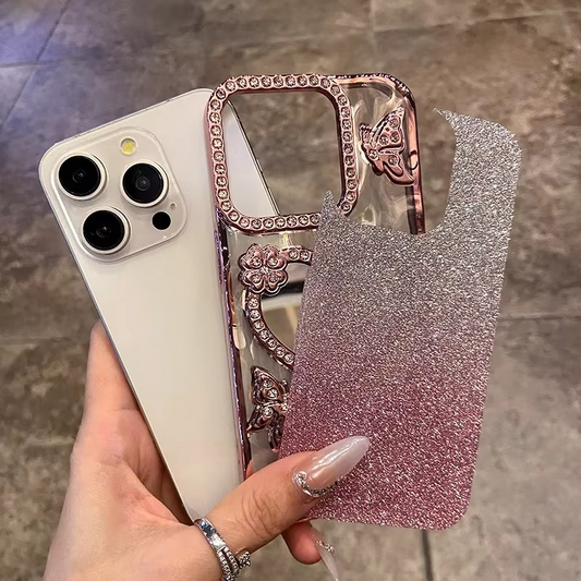 Sparkly Rhinestone Phone Cover for iPhone - Hehif