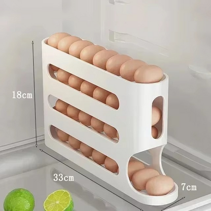 Compact Egg Holder Rolling Cart