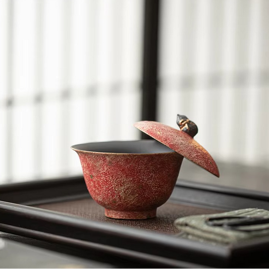 Delicate Handpainted Ceramic Tea Set with Lid - Hehif