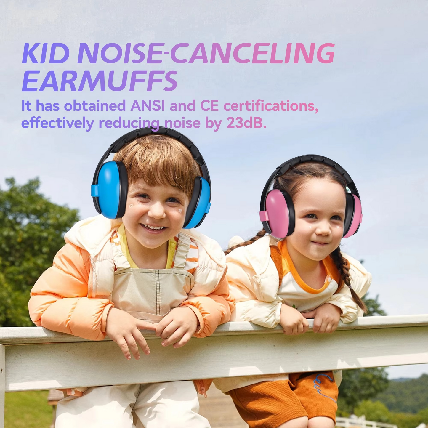 Children's Sound Blocking Ear Muffs for Bedtime and Study