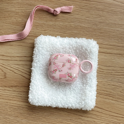 Pretty Floral Phone Case with Ring Accessory