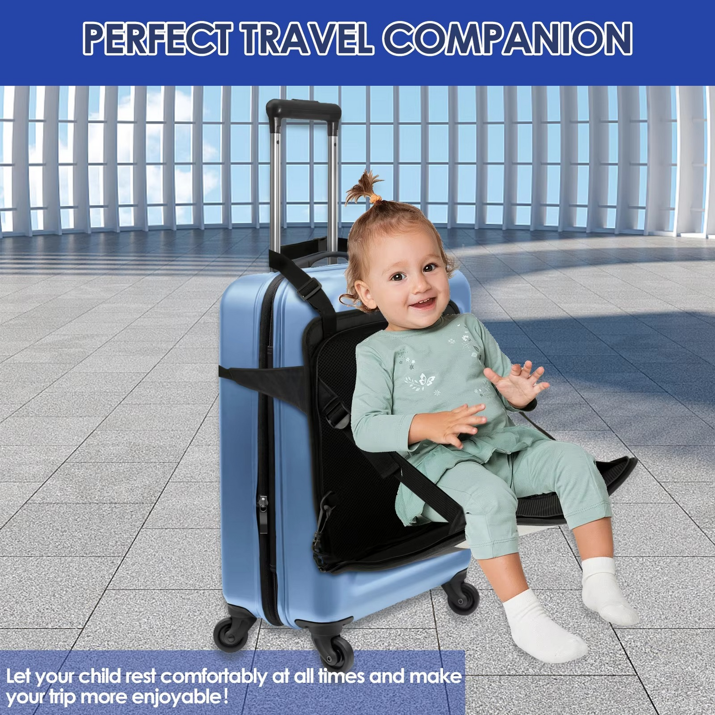 Compact Folding Stroller Seat for Toddlers