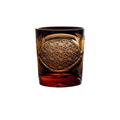 Luxury Cut Crystal Whiskey Tumbler Glass