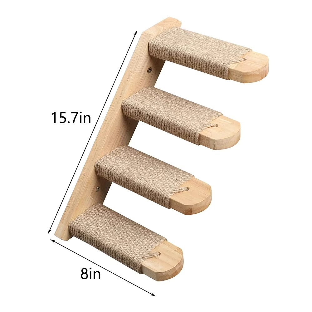 Space-Saving Cat Climber and Scratch Tower