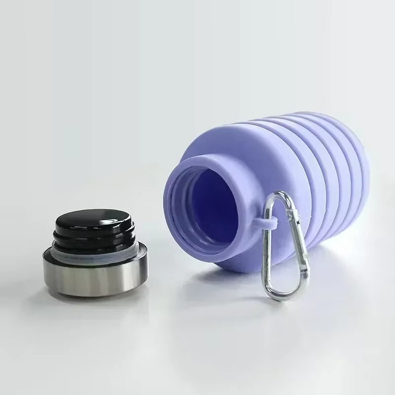 Foldable BPA Free Water Bottle – Compact Travel Sports Flask