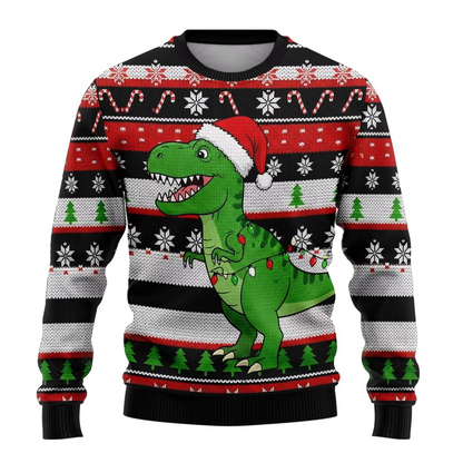 Fun Reindeer Festive Holiday Sweatshirt for Men Women