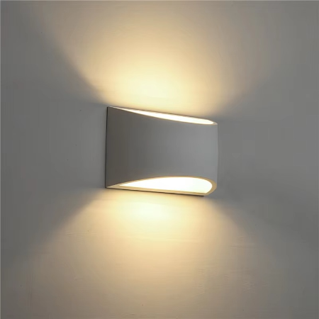 Elegant White LED Wall Light for Contemporary Homes