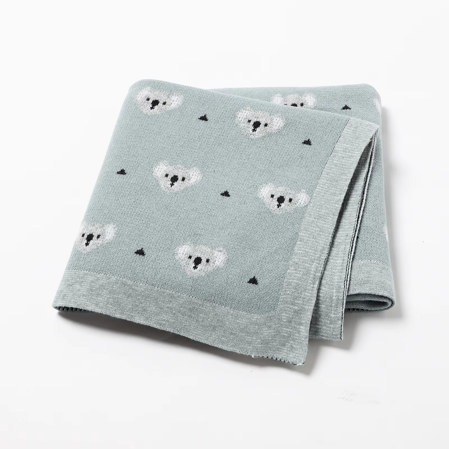 Cozy Plush Baby Blanket with Adorable Koala Pattern