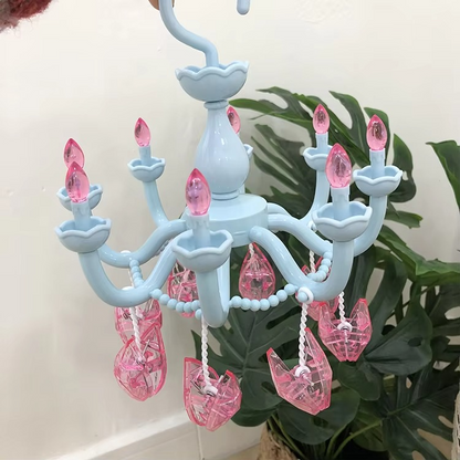 Vintage Sparkle Wall Mirror and Hook Set