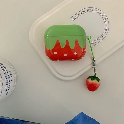 Fun Fruit AirPods Case with Soft Cover and Charm