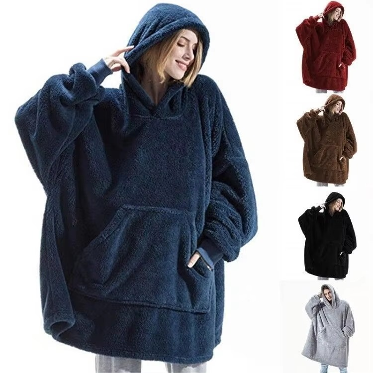 Cozy Large Throw Hooded Blanket for Him and Her