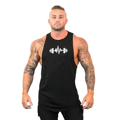 Men's Breathable Gym Vest - Sports Sleeveless Tank Top