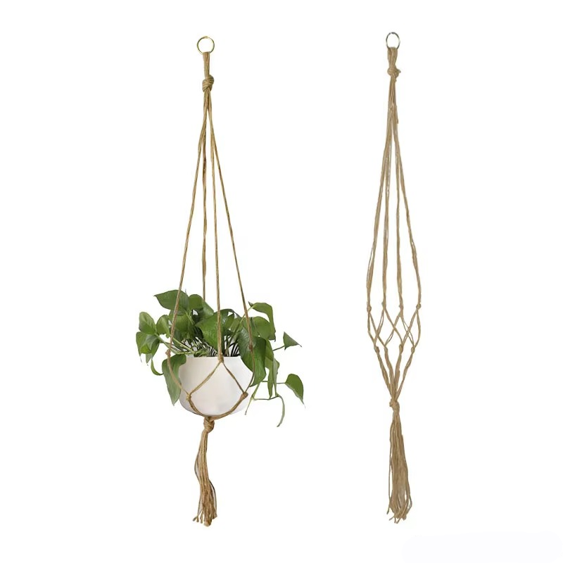 Bohemian Rope Plant Hanger for Indoor Outdoor Decor